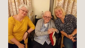 Birthday celebrations for Resident at Chaseview care home